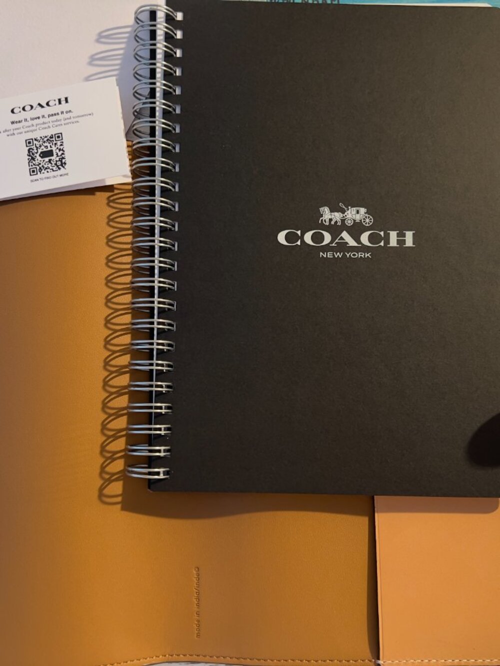 Coach NWT Notebook With Floral Print - Picture 5 of 8